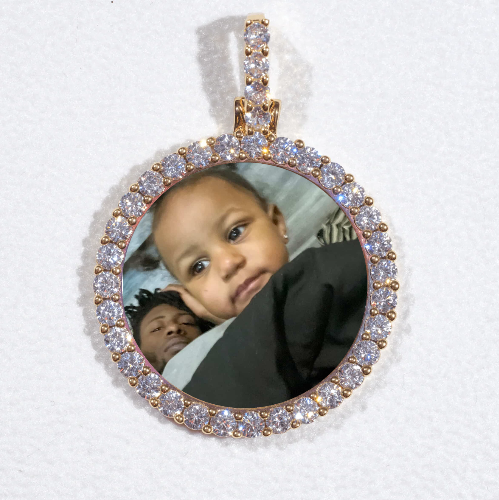 3D CIRCLE CUSTOM PICTURE PENDANT SMALL SIZE