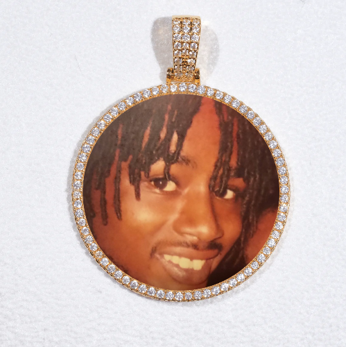 MEDIUM 3D CIRCLE CUSTOM PICTURE PENDANT