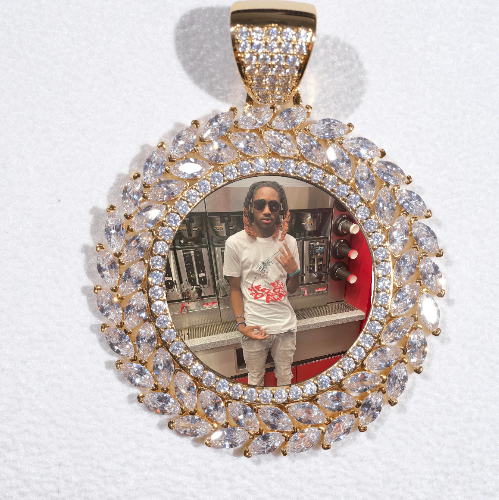 Large 3D Wheat Ear Custom Picture Pendant