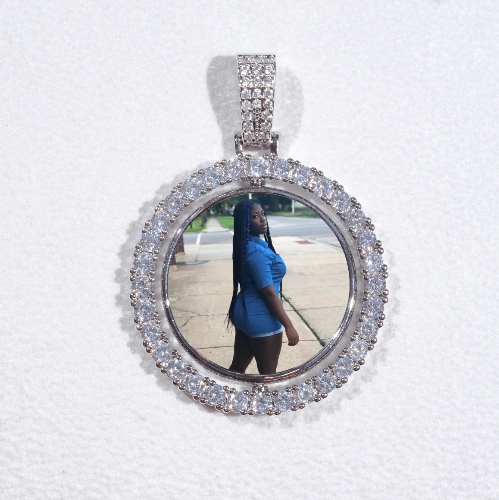 3D Spinning 2-Faced Custom Picture Pendant