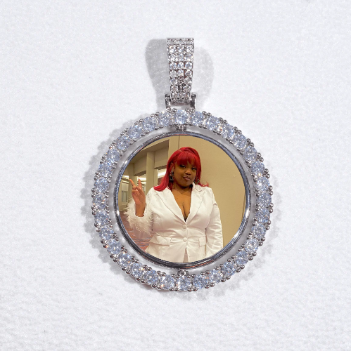 3D Spinning 2-Faced Custom Picture Pendant