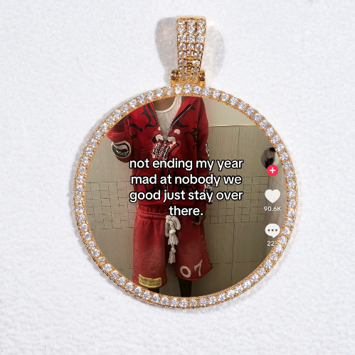 MEDIUM 3D CIRCLE CUSTOM PICTURE PENDANT