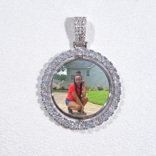 3D Spinning 2-Faced Custom Picture Pendant