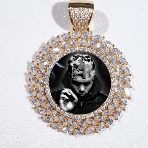 Large 3D Wheat Ear Custom Picture Pendant