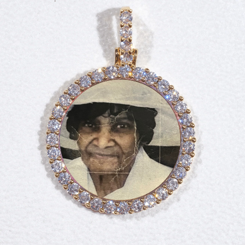3D CIRCLE CUSTOM PICTURE PENDANT SMALL SIZE