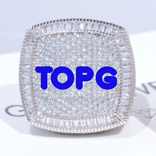 CUSTOM LETTER 3D ICED RING