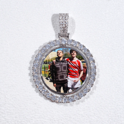 3D Spinning 2-Faced Custom Picture Pendant
