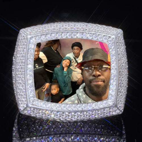 3D CUSTOM PICTURE ICED RING