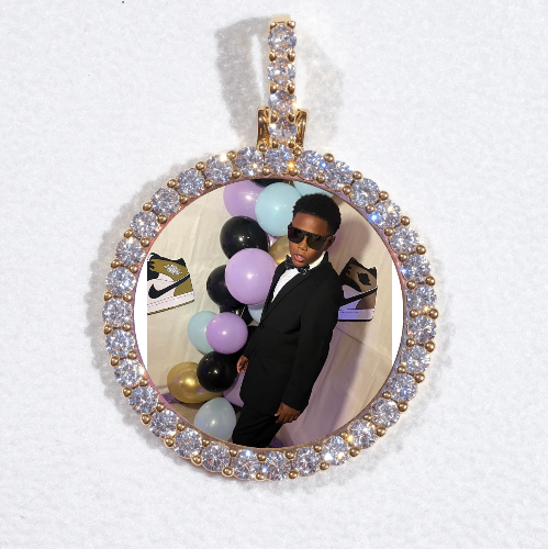 3D CIRCLE CUSTOM PICTURE PENDANT SMALL SIZE