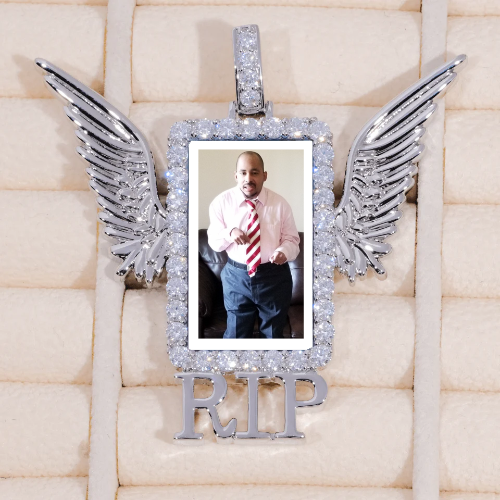 RIP WING 3D CUSTOM PICTURE PENDANT
