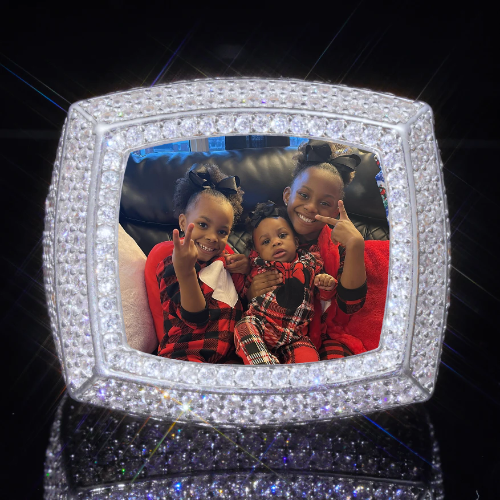 3D CUSTOM PICTURE ICED RING
