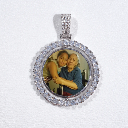 3D Spinning 2-Faced Custom Picture Pendant