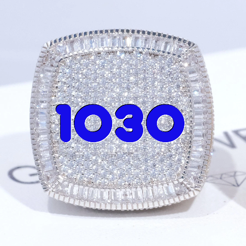 CUSTOM LETTER 3D ICED RING