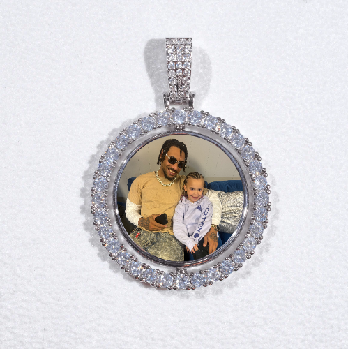 3D Spinning 2-Faced Custom Picture Pendant