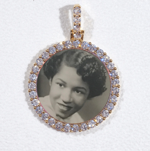 3D CIRCLE CUSTOM PICTURE PENDANT SMALL SIZE