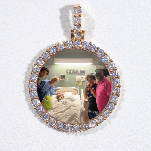 3D CIRCLE CUSTOM PICTURE PENDANT SMALL SIZE