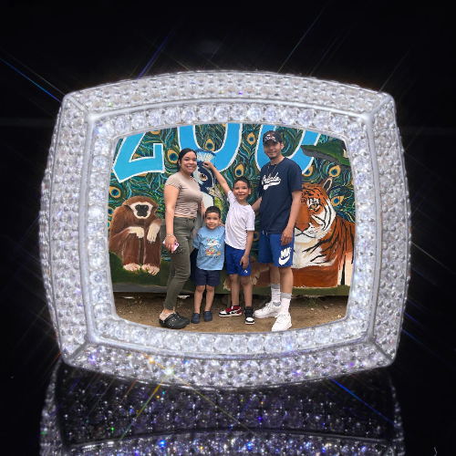 3D CUSTOM PICTURE ICED RING