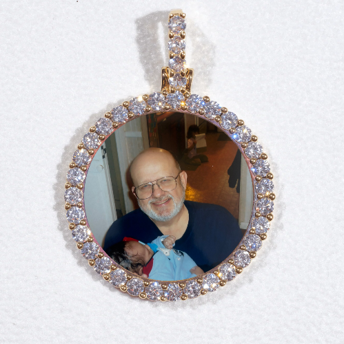 3D CIRCLE CUSTOM PICTURE PENDANT SMALL SIZE