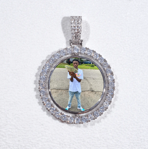 3D Spinning 2-Faced Custom Picture Pendant