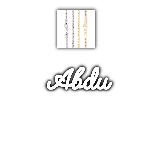 Script Custom Letter Necklace