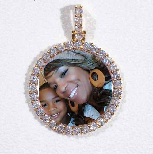 3D CIRCLE CUSTOM PICTURE PENDANT SMALL SIZE
