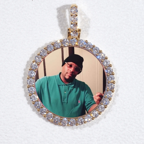 3D CIRCLE CUSTOM PICTURE PENDANT SMALL SIZE