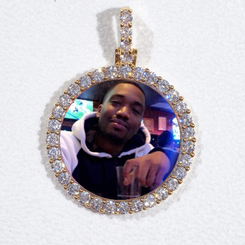 3D CIRCLE CUSTOM PICTURE PENDANT SMALL SIZE