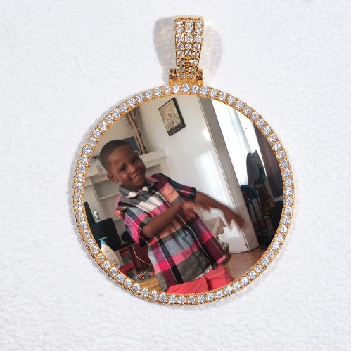MEDIUM 3D CIRCLE CUSTOM PICTURE PENDANT