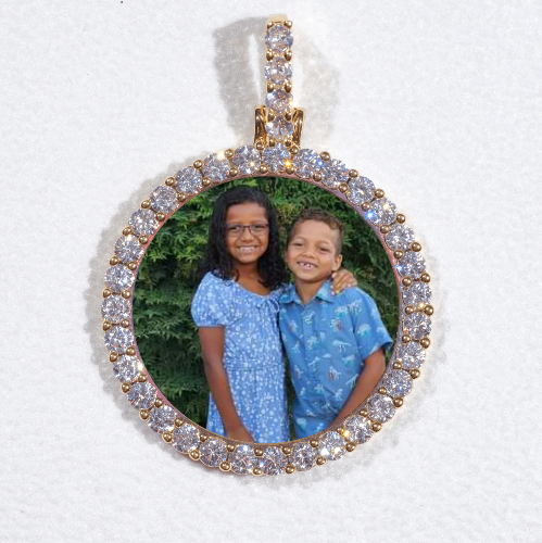 3D CIRCLE CUSTOM PICTURE PENDANT SMALL SIZE