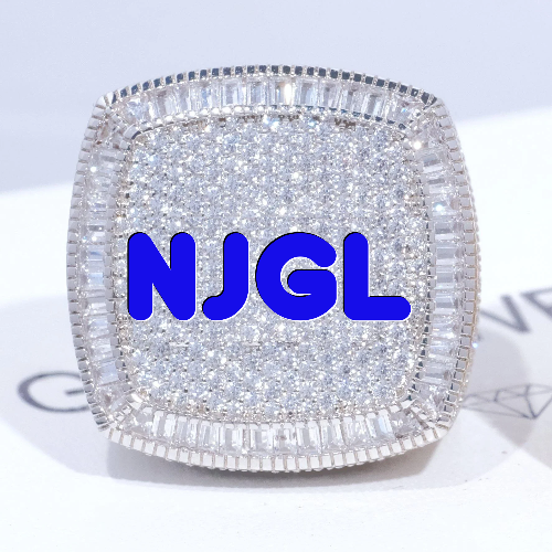 CUSTOM LETTER 3D ICED RING