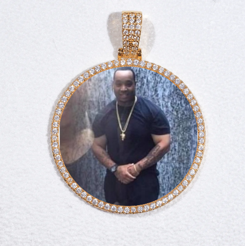 MEDIUM 3D CIRCLE CUSTOM PICTURE PENDANT
