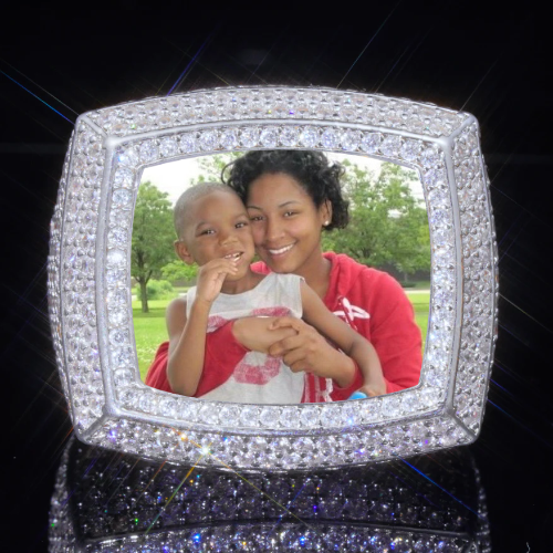 3D CUSTOM PICTURE ICED RING