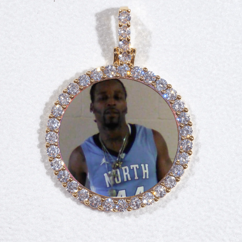3D CIRCLE CUSTOM PICTURE PENDANT SMALL SIZE