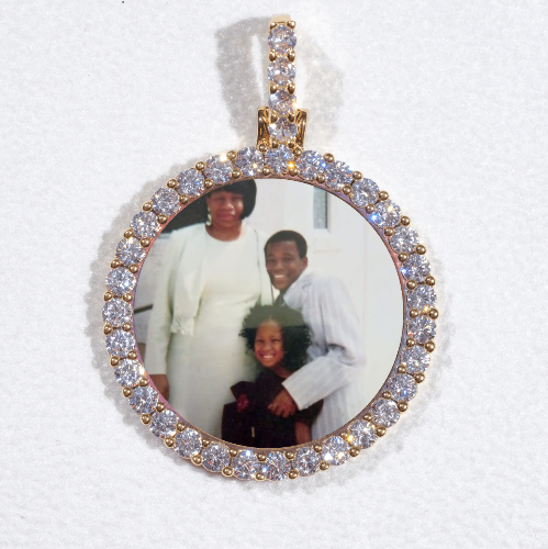 3D CIRCLE CUSTOM PICTURE PENDANT SMALL SIZE