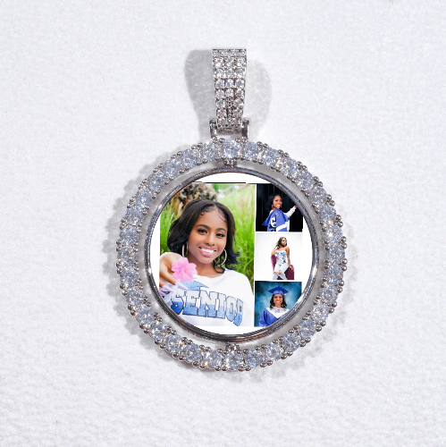 3D Spinning 2-Faced Custom Picture Pendant