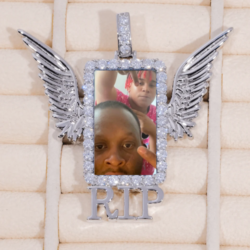 RIP WING 3D CUSTOM PICTURE PENDANT