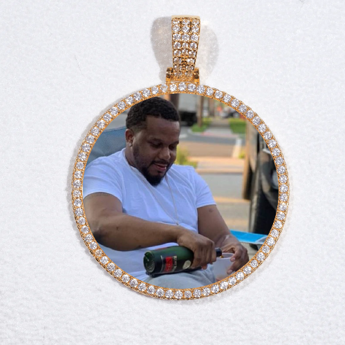 MEDIUM 3D CIRCLE CUSTOM PICTURE PENDANT