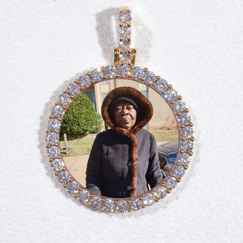 3D CIRCLE CUSTOM PICTURE PENDANT SMALL SIZE