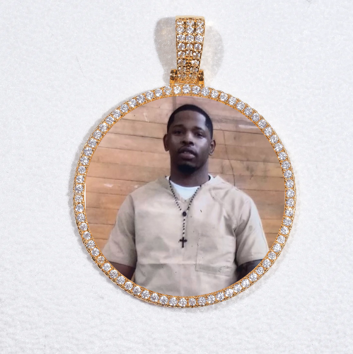 MEDIUM 3D CIRCLE CUSTOM PICTURE PENDANT