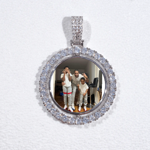 3D Spinning 2-Faced Custom Picture Pendant