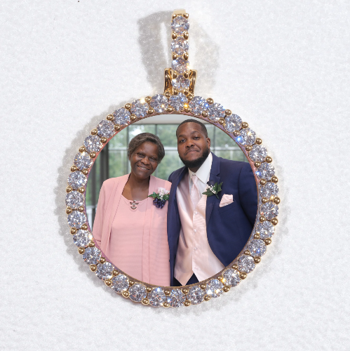 3D CIRCLE CUSTOM PICTURE PENDANT SMALL SIZE