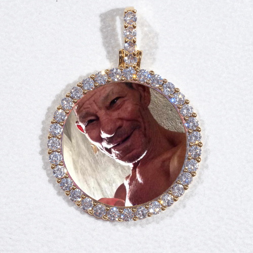 3D CIRCLE CUSTOM PICTURE PENDANT SMALL SIZE