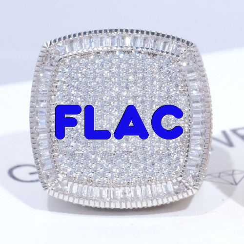 CUSTOM LETTER 3D ICED RING