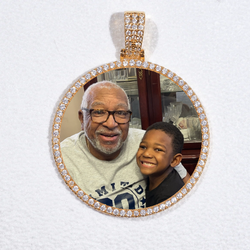 MEDIUM 3D CIRCLE CUSTOM PICTURE PENDANT