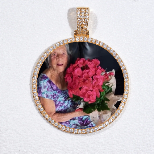MEDIUM 3D CIRCLE CUSTOM PICTURE PENDANT