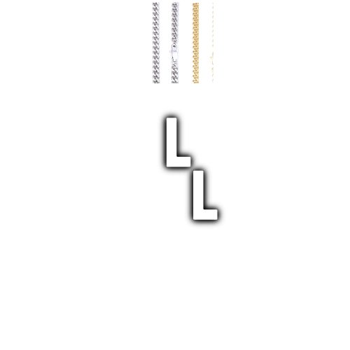 Custom Letters Baguette Two Layer Necklace