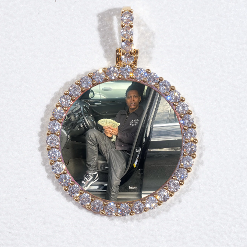 3D CIRCLE CUSTOM PICTURE PENDANT SMALL SIZE