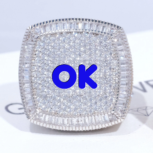 CUSTOM LETTER 3D ICED RING