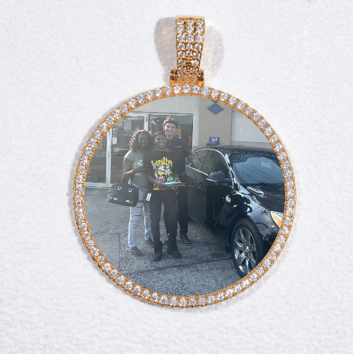 MEDIUM 3D CIRCLE CUSTOM PICTURE PENDANT
