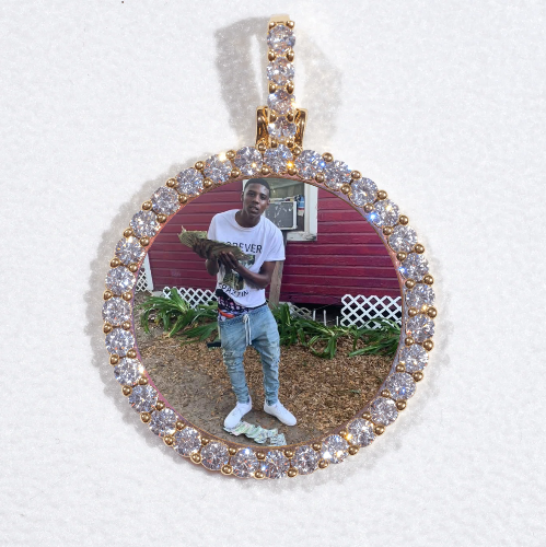 3D CIRCLE CUSTOM PICTURE PENDANT SMALL SIZE